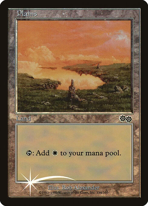 Plains, carta Magic di tipo Basic Land — Plains illustrata da Rob Alexander