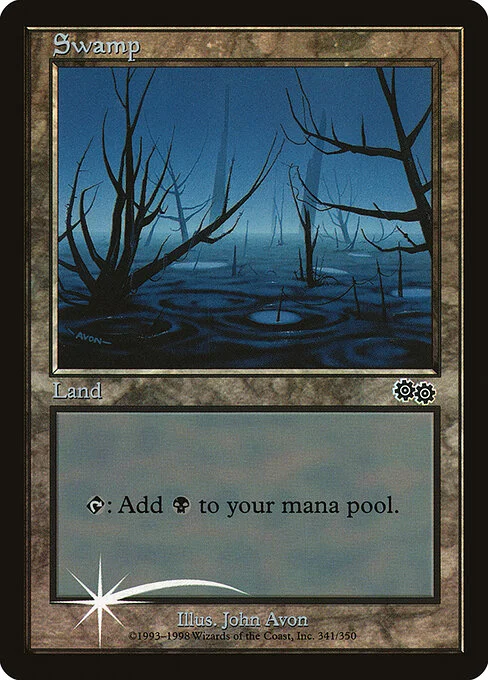 Swamp, carta Magic di tipo Basic Land — Swamp illustrata da John Avon