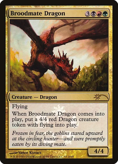 Broodmate Dragon, carta Magic di tipo Creature — Dragon illustrata da Vance Kovacs