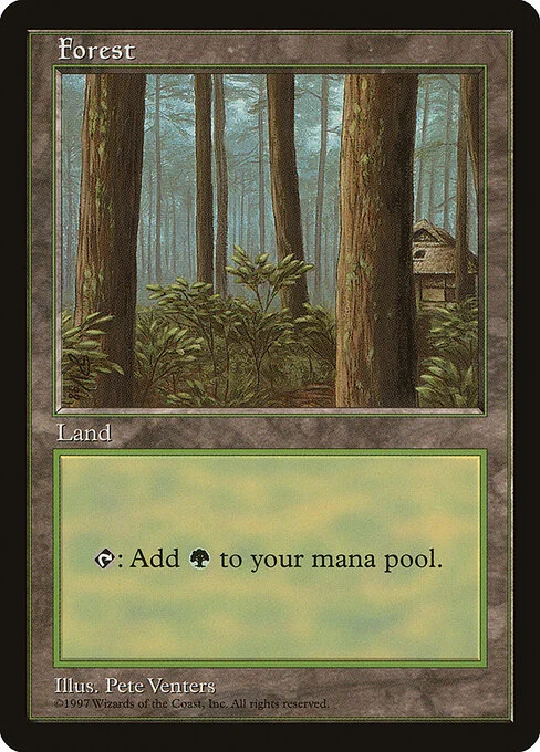 Forest, carta Magic di tipo Basic Land — Forest illustrata da Pete Venters