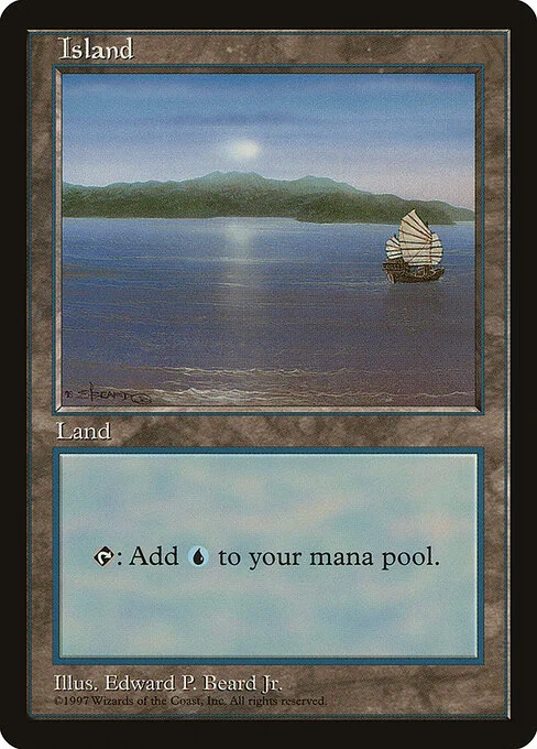 Island, carta Magic di tipo Basic Land — Island illustrata da Edward P. Beard, Jr.