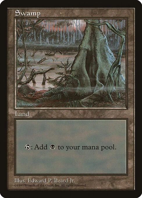 Swamp, carta Magic di tipo Basic Land — Swamp illustrata da Edward P. Beard, Jr.