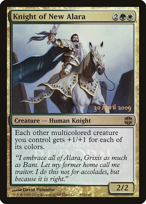Knight of New Alara, carta Magic di tipo Creature — Human Knight illustrata da David Palumbo