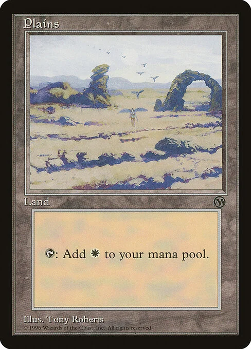 Plains, carta Magic di tipo Basic Land — Plains illustrata da Tony Roberts