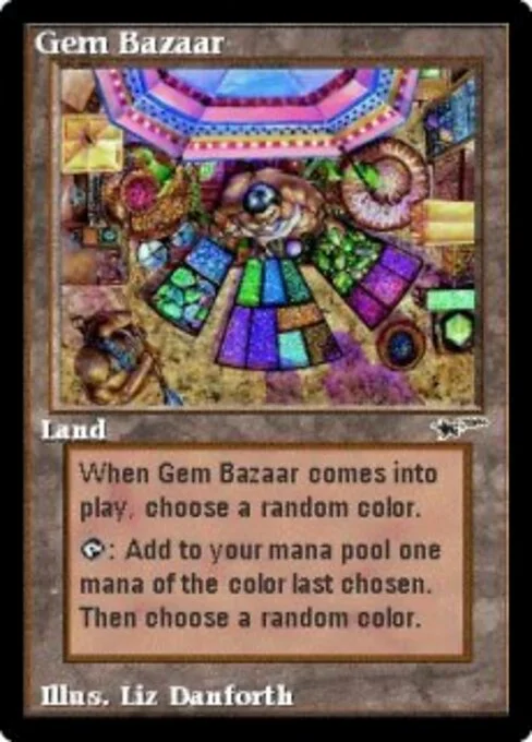 Gem Bazaar, carta Magic di tipo Land illustrata da Liz Danforth