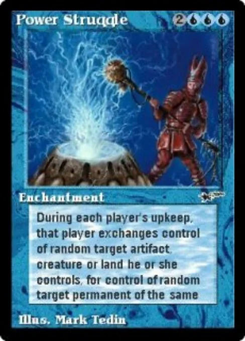Power Struggle, carta Magic di tipo Enchantment illustrata da Mark Tedin