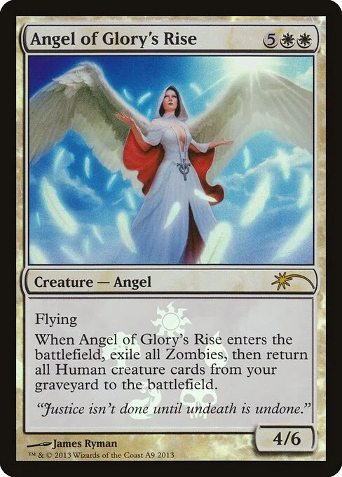 Angel of Glory's Rise, carta Magic di tipo Creature — Angel illustrata da James Ryman