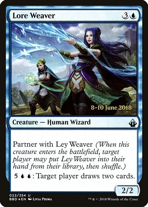 Lore Weaver, carta Magic di tipo Creature — Human Wizard illustrata da Livia Prima
