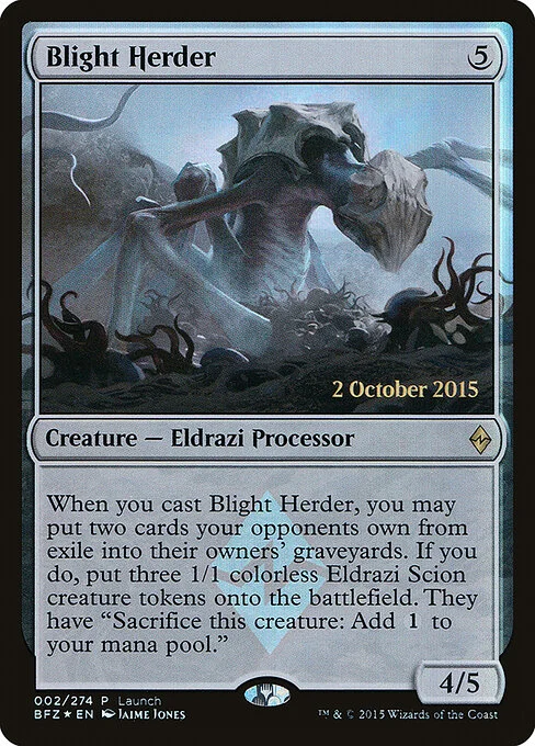 Blight Herder, carta Magic di tipo Creature — Eldrazi Processor illustrata da Jaime Jones