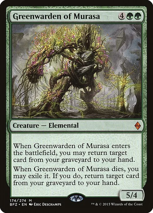 Greenwarden of Murasa, carta Magic di tipo Creature — Elemental illustrata da Eric Deschamps