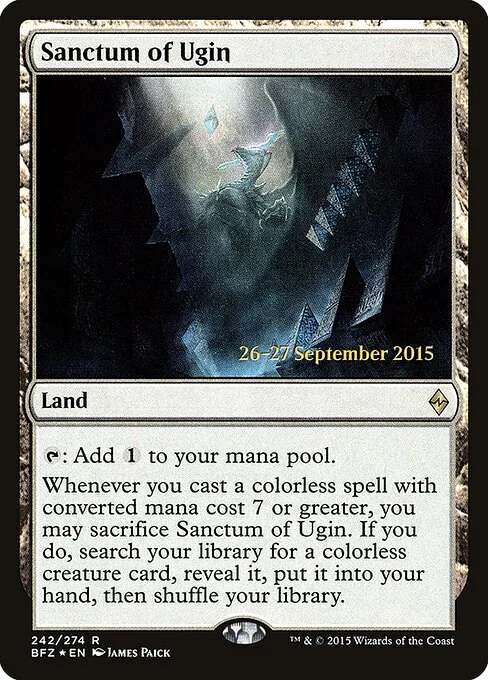 Sanctum of Ugin, carta Magic di tipo Land illustrata da James Paick