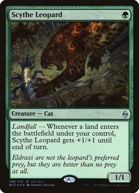 Scythe Leopard, carta Magic di tipo Creature — Cat illustrata da Winona Nelson