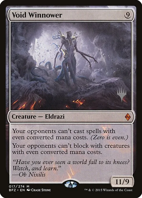 Void Winnower, carta Magic di tipo Creature — Eldrazi illustrata da Chase Stone