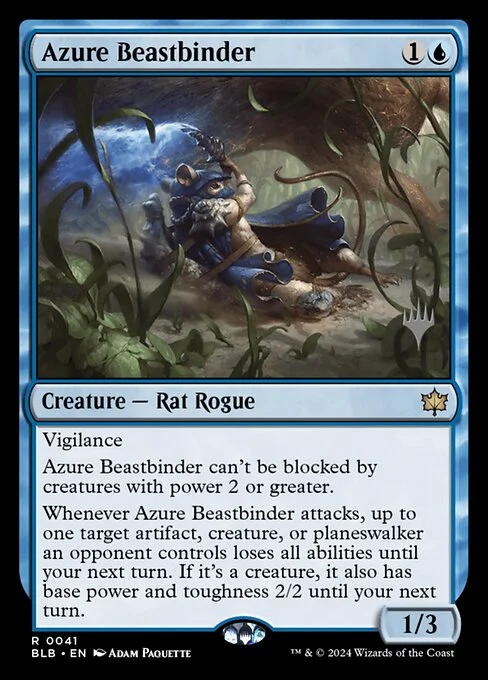 Azure Beastbinder, carta Magic di tipo Creature — Rat Rogue illustrata da Adam Paquette