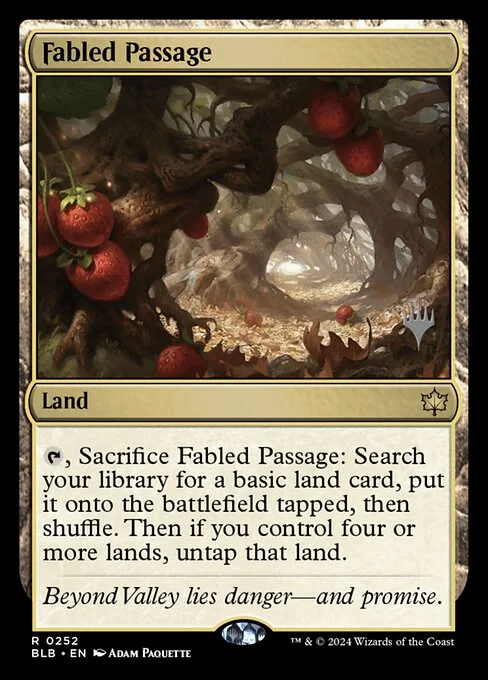Fabled Passage, carta Magic di tipo Land illustrata da Adam Paquette