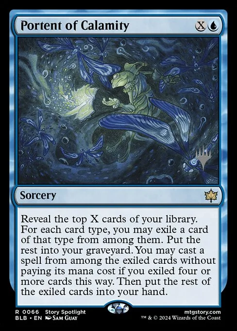 Portent of Calamity, carta Magic di tipo Sorcery illustrata da Sam Guay