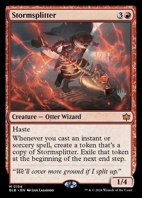 Stormsplitter, carta Magic di tipo Creature — Otter Wizard illustrata da Lius Lasahido