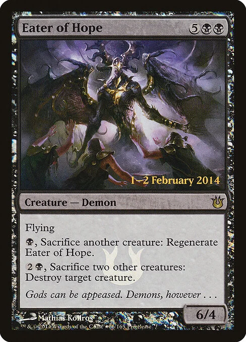 Eater of Hope, carta Magic di tipo Creature — Demon illustrata da Mathias Kollros