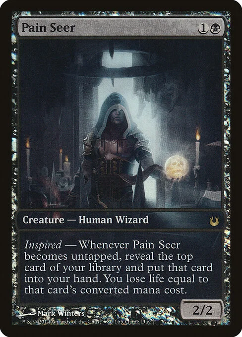 Pain Seer, carta Magic di tipo Creature — Human Wizard illustrata da Mark Winters