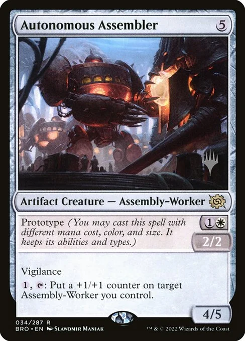 Autonomous Assembler, carta Magic di tipo Artifact Creature — Assembly-Worker illustrata da Slawomir Maniak