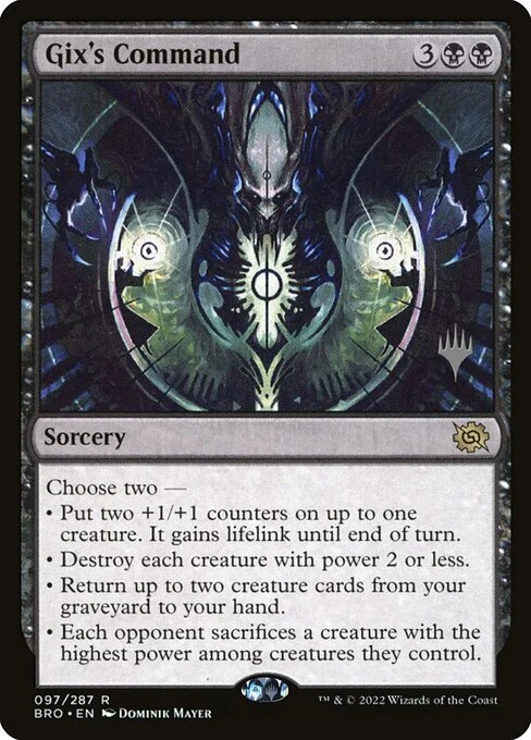 Gix's Command, carta Magic di tipo Sorcery illustrata da Dominik Mayer