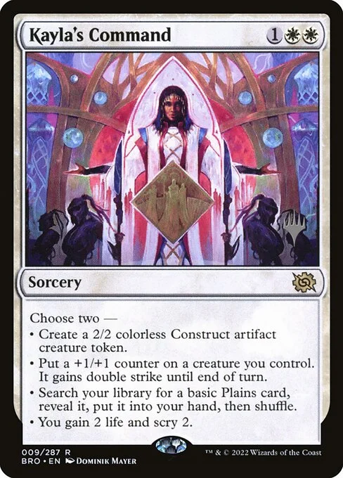 Kayla's Command, carta Magic di tipo Sorcery illustrata da Dominik Mayer