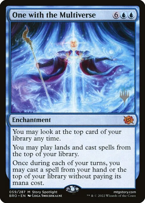 One with the Multiverse, carta Magic di tipo Enchantment illustrata da Liiga Smilshkalne