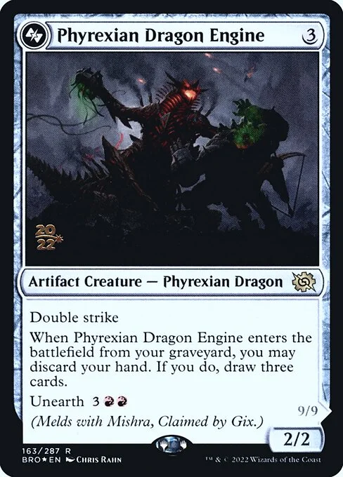 Phyrexian Dragon Engine, carta Magic di tipo Artifact Creature — Phyrexian Dragon illustrata da Chris Rahn