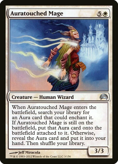 Auratouched Mage, carta Magic di tipo Creature — Human Wizard illustrata da Jeff Miracola