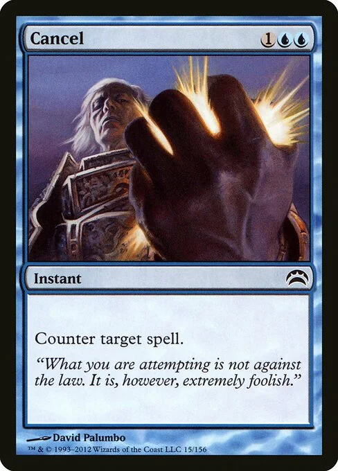 Cancel, carta Magic di tipo Instant illustrata da David Palumbo