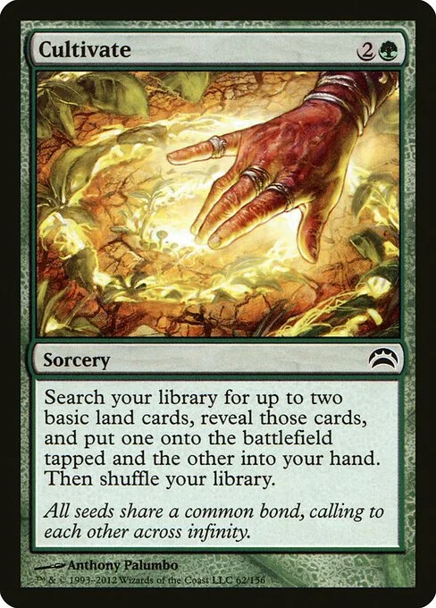 Cultivate, carta Magic di tipo Sorcery illustrata da Anthony Palumbo