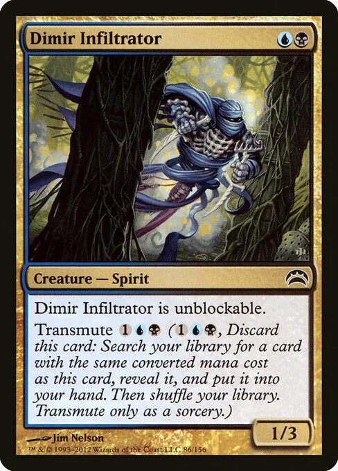 Dimir Infiltrator, carta Magic di tipo Creature — Spirit illustrata da Jim Nelson