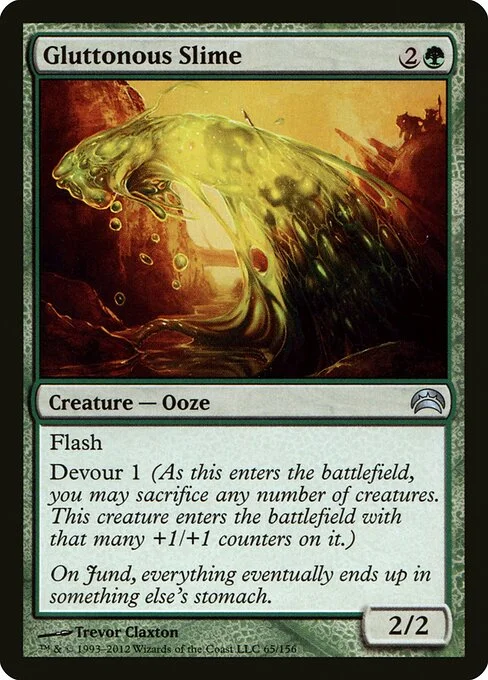 Gluttonous Slime, carta Magic di tipo Creature — Ooze illustrata da Trevor Claxton