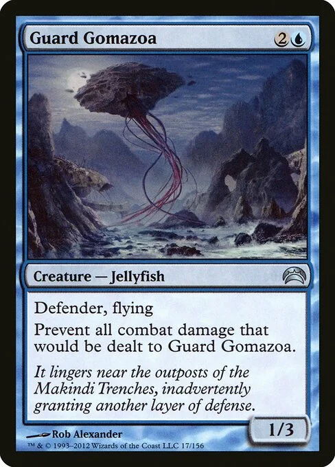 Guard Gomazoa, carta Magic di tipo Creature — Jellyfish illustrata da Rob Alexander