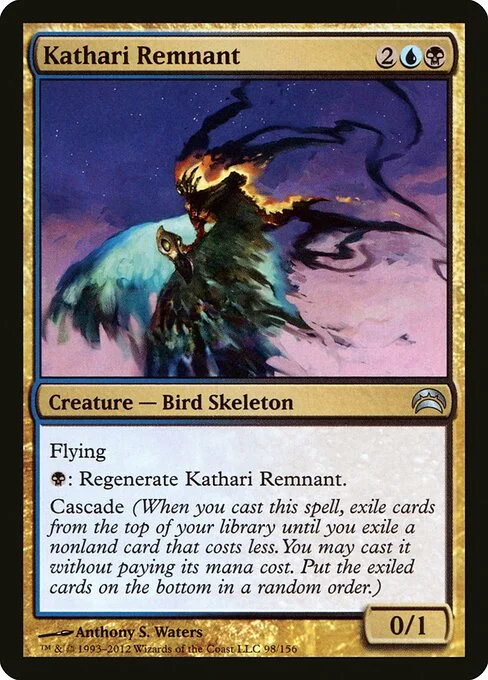 Kathari Remnant, carta Magic di tipo Creature — Bird Skeleton illustrata da Anthony S. Waters