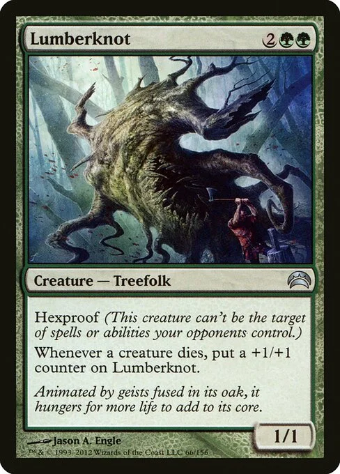Lumberknot, carta Magic di tipo Creature — Treefolk illustrata da Jason A. Engle