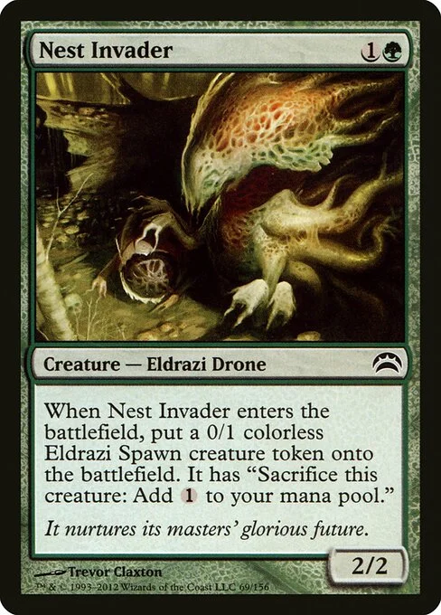 Nest Invader, carta Magic di tipo Creature — Eldrazi Drone illustrata da Trevor Claxton