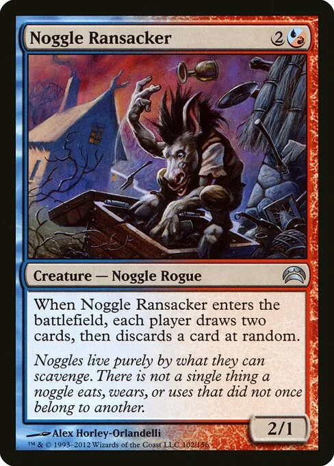 Noggle Ransacker, carta Magic di tipo Creature — Noggle Rogue illustrata da Alex Horley-Orlandelli