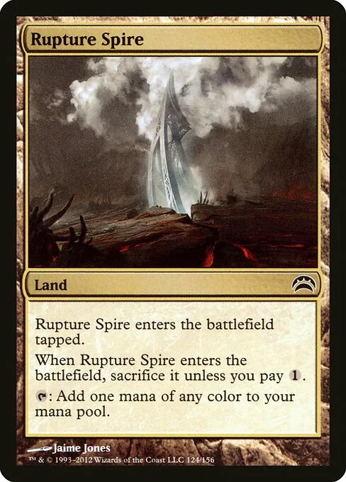 Rupture Spire, carta Magic di tipo Land illustrata da Jaime Jones