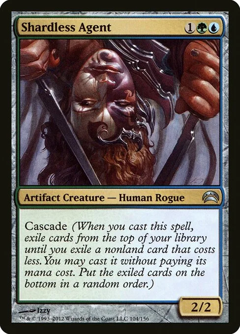 Shardless Agent, carta Magic di tipo Artifact Creature — Human Rogue illustrata da Izzy