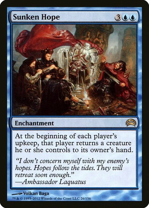Sunken Hope, carta Magic di tipo Enchantment illustrata da Volkan Baǵa