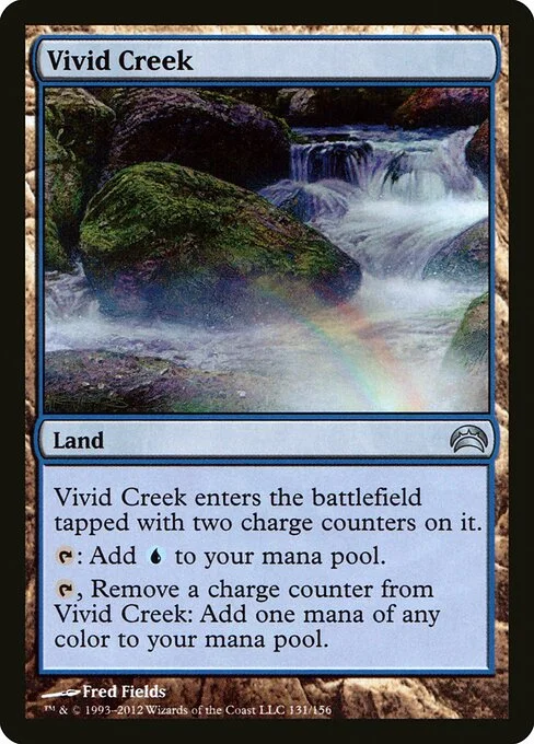 Vivid Creek, carta Magic di tipo Land illustrata da Fred Fields