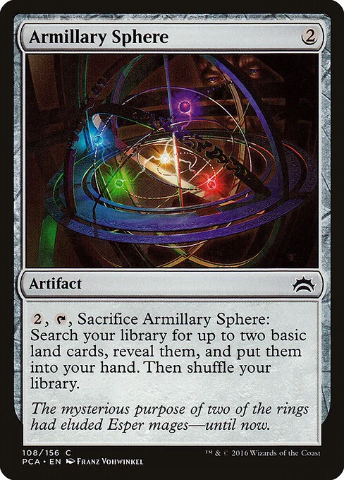 Armillary Sphere, carta Magic di tipo Artifact illustrata da Franz Vohwinkel