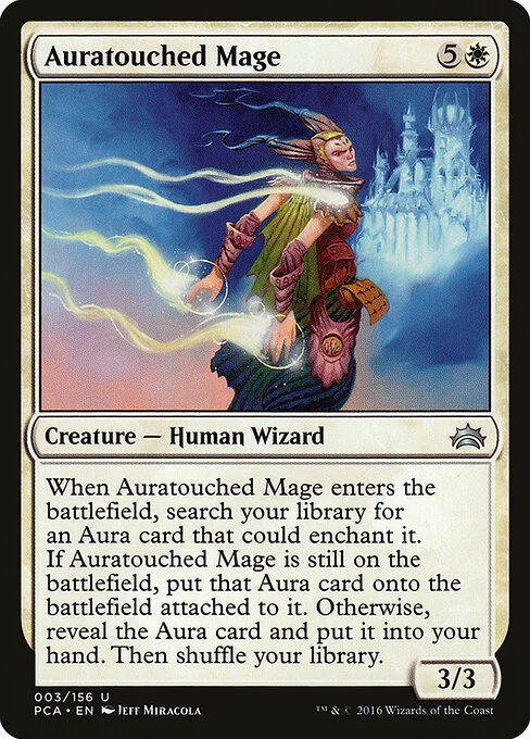 Auratouched Mage, carta Magic di tipo Creature — Human Wizard illustrata da Jeff Miracola