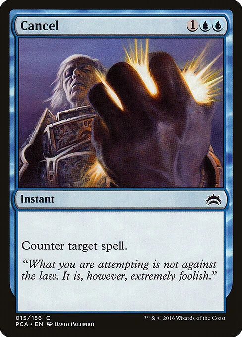 Cancel, carta Magic di tipo Instant illustrata da David Palumbo