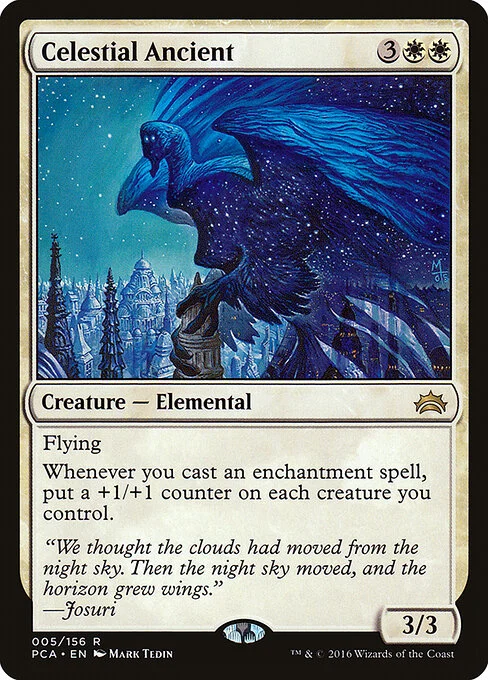 Celestial Ancient, carta Magic di tipo Creature — Elemental illustrata da Mark Tedin