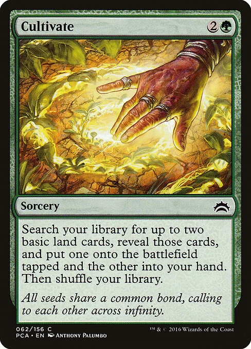 Cultivate, carta Magic di tipo Sorcery illustrata da Anthony Palumbo