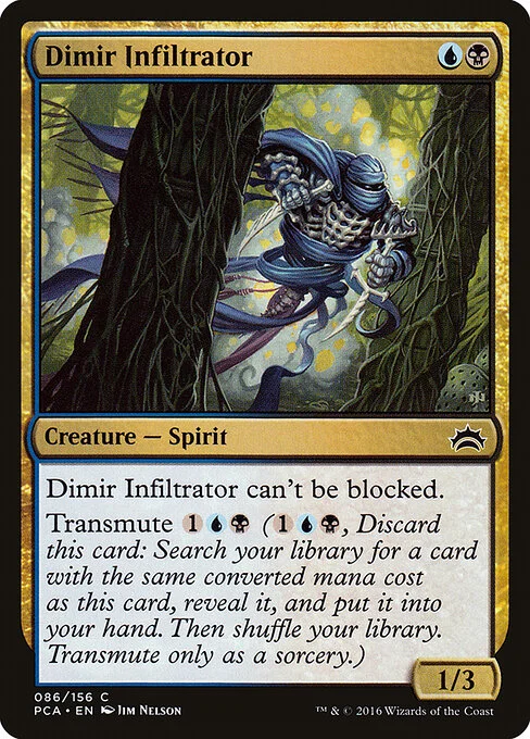 Dimir Infiltrator, carta Magic di tipo Creature — Spirit illustrata da Jim Nelson