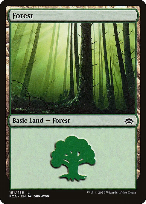 Forest, carta Magic di tipo Basic Land — Forest illustrata da John Avon