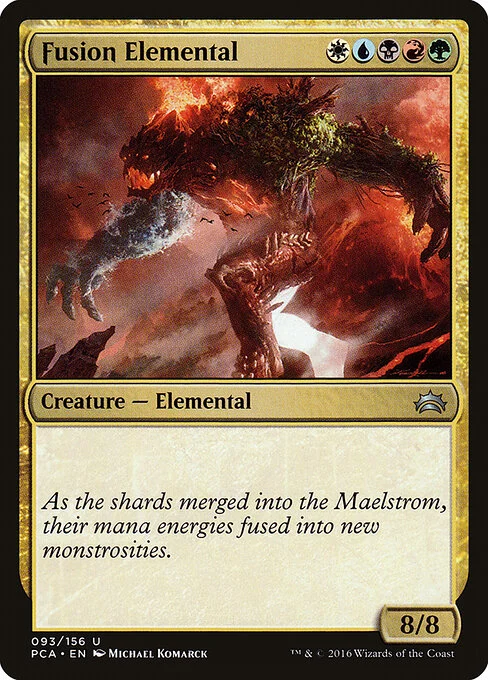 Fusion Elemental, carta Magic di tipo Creature — Elemental illustrata da Michael Komarck